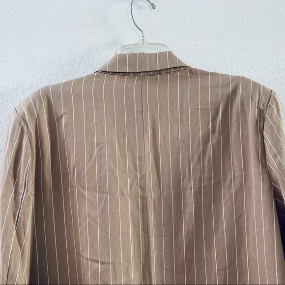 LPA striped button up blazer tan size L tan - Picture 7 of 8